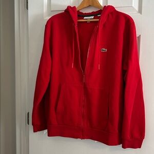 Men’s Lacoste XXL hoodie red